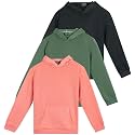 3 Pack Girls' Fleece Pullover Hoodies Sweatshirts Sweaters Kids Teens Tops