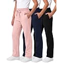 3 Pack Girls' Fleece Sweatpants Open Bottom Pants Kids Teens Tween School