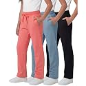 3 Pack Girls' Fleece Sweatpants Open Bottom Pants Kids Teens Tween School