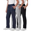 3 Pack Girls' Fleece Sweatpants Open Bottom Pants Kids Teens Tween School