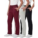3 Pack Girls' Fleece Sweatpants Open Bottom Pants Kids Teens Tween School