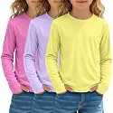 3 Pack Girls' UPF 50+ Rash Guard