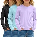 3 Pack Girls' UPF 50+ Rash Guard