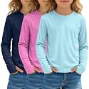 3 Pack Girls' UPF 50+ Rash Guard