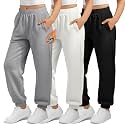 3 Pack Girls Fleece Sweatpants Thermal Joggers Pants