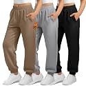 3 Pack Girls Fleece Sweatpants Thermal Joggers Pants