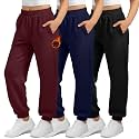 3 Pack Girls Fleece Sweatpants Thermal Joggers Pants
