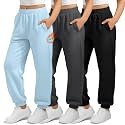 3 Pack Girls Fleece Sweatpants Thermal Joggers Pants