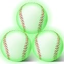 3 Pack Glow in The Dark Baseball Light up Baseball Official Size Ball