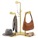 3 Pack Gold Purse Stand, Adjustable Handbag Display Stand with Stable Base