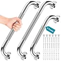 3 Pack Grab Bars for Bathtubs and Showers, 16-Inch and 12-Inch Anti-Slip Bathroom Shower Grab Bars for Seniors Wall, Safety Handicap Grab Bars Stainless Steel,Shower Handle for Elderly