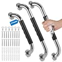 3 Pack Grab Bars for Bathtubs and Showers, 16-Inch and 12-Inch Anti-Slip Bathroom Shower Grab Bars for Seniors Wall, Safety Handicap Grab Bars Stainless Steel,Shower Handle for Elderly, Wall
