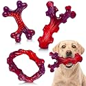 Frienhund 3 Pack Indestructible Dog Chew Bones for Aggressive Chewers - Heavy Duty Long Lasting Chew Toys for Large Dogs, Nylon Teeth Cleaning Toys