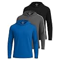 3 Pack Mens Dry Fit Pullover Hoodie Sun Sweatshirts Athletic Gym Workout