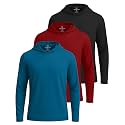 3 Pack Mens Dry Fit Pullover Hoodie Sun Sweatshirts Athletic Gym Workout