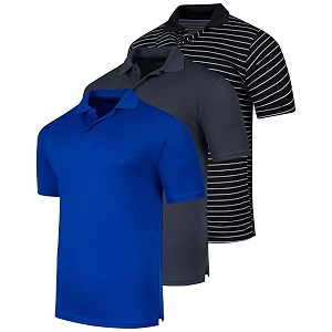3 PackMens Quick Dry Fit Polo Shirt