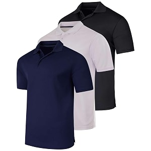 3 PackMens Quick Dry Fit Polo Shirt
