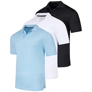 3 PackMens Quick Dry Fit Polo Shirt
