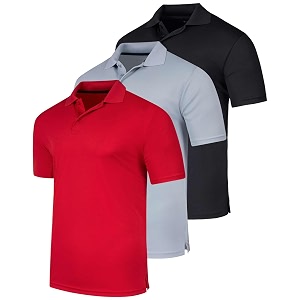 3 PackMens Quick Dry Fit Polo Shirt
