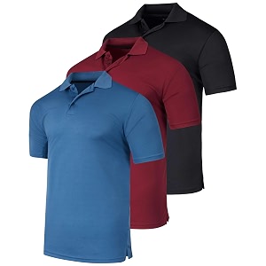 3 PackMens Quick Dry Fit Polo Shirt