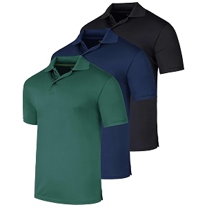 3 PackMens Quick Dry Fit Polo Shirt