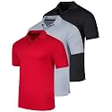 3 PackMens Quick Dry Fit Polo Shirt