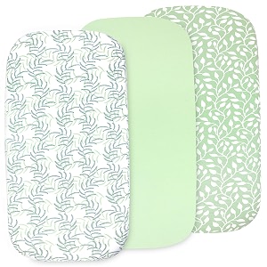 3-Pack Mini Crib Sheets Fitted GOTS Certified