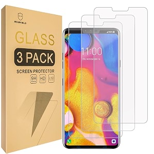 3-pack-mr shield for lg v40 thinq tempered glass screen protector with lifetime replacement warranty