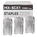 3-Pack MX-SCX1 Staple Compatible with Sharp MX-SCX1 Stacker Staples Refills (3 Cartridges x 5,000 Staples Each)