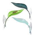 3 Pack Plastic Leaf Decorations with Suction Cups, Frog Habitat Platform, Reptile Decorations for Terrarium, Frog Tank Accessories, Terrarium Decor for Tree Frog, African Dwarf Frog, Frog and Toad