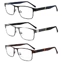 3-Pack Reading Glasses for Men Blue Light