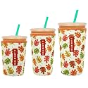 3 Pack Reusable Insulator Neoprene Sleeve for Iced Coffee &amp; Cold Soda