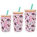 3 Pack Reusable Insulator Neoprene Sleeve for Iced Coffee &amp; Cold Soda