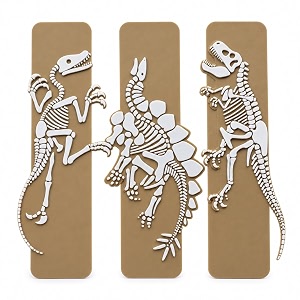 3 Pack Sanchi Homes Dinosaur Fossil Bookmarks