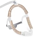 3 Pack Satin CPAP Strap Covers, CPAP Mask Cushions, Universal and Comfort CPAP Mask Strap Pads to fit Dreamwear Headgear for Reducing Red Marks CPAP Hair Protector for Women (Champagne Color)