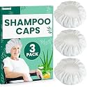 3 Pack Shampoo Caps No Rinse, Waterless Hair Washing Shower Cap