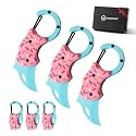 3 Pack Small Pocket Knife Gifts for Men &amp; Women, Cool Folding Knife Box Cutter, Mini EDC Knives for Everyday Carry (Donut*3)