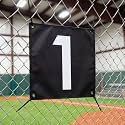 3 Pack Sports Field Number Signs Outdoor Black, Flexible Waterproof,1/2/3