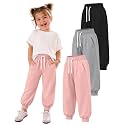 3 Pack Toddler Girls' Sweatpants Kids Jogger Pants