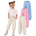 3 Pack Toddler Girls' Sweatpants Kids Jogger Pants
