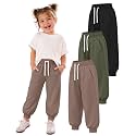 3 Pack Toddler Girls' Sweatpants Kids Jogger Pants