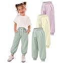 3 Pack Toddler Girls' Sweatpants Kids Jogger Pants