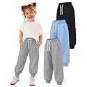 3 Pack Toddler Girls' Sweatpants Kids Jogger Pants