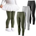 3 Pack Toddler Girls Cotton Leggings Bow Tight Pants