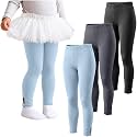 3 Pack Toddler Girls Cotton Leggings Bow Tight Pants
