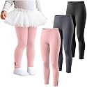 3 Pack Toddler Girls Cotton Leggings Bow Tight Pants