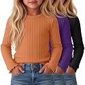 3 Pack Toddler Girls Cute Long Sleeve