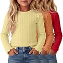 3 Pack Toddler Girls Cute Long Sleeve