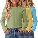3 Pack Toddler Girls Cute Long Sleeve