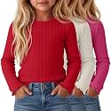 3 Pack Toddler Girls Cute Long Sleeve